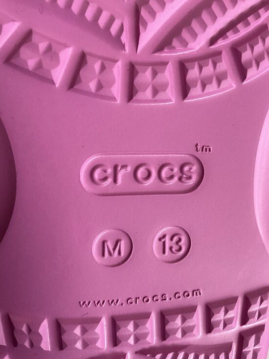 New Crocs Sandals Men Pink Open-toe Perforated Slides 13